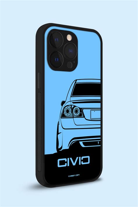 Premium Phone Cases | Honda Civic FD2 Blue | Carbon Copy | Durable ...