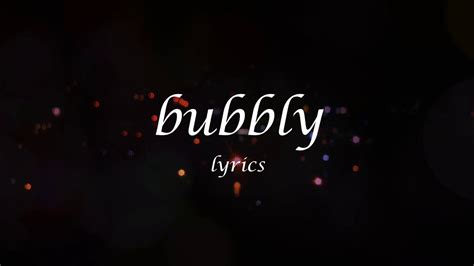 Bubbly Acoustic (lyrics)