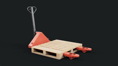 Wooden Pallet & Pallet Jack 3D Models | ActionVFX