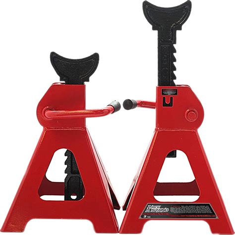 Buy Apextreme Jack Stand 3 Ton Capacity Steel, 1 Pair Red Jack Stands ...