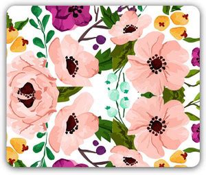 MADANYU Cute Pink Flowers So Girly Mousepad - MADANYU : Flipkart.com