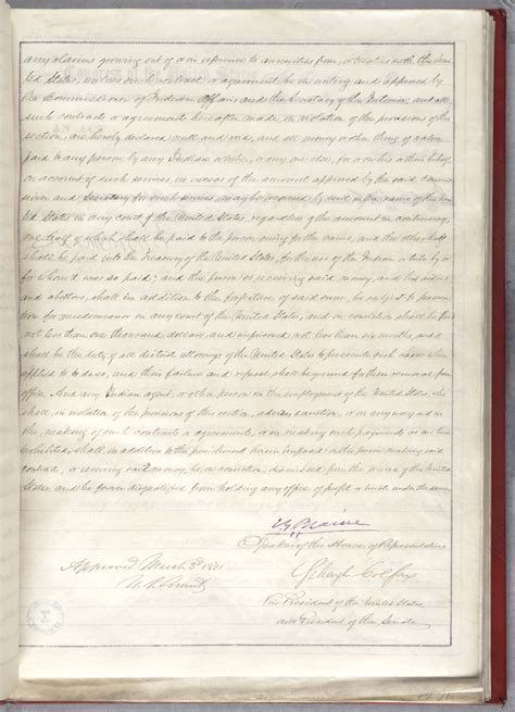 Indian Appropriations Act, 1871 | Records of Rights