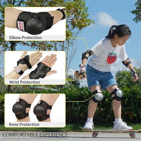 Snapklik.com : SOHOUR HOME Youth/Kids Knee Pads Elbow Pads Wrist Guards ...