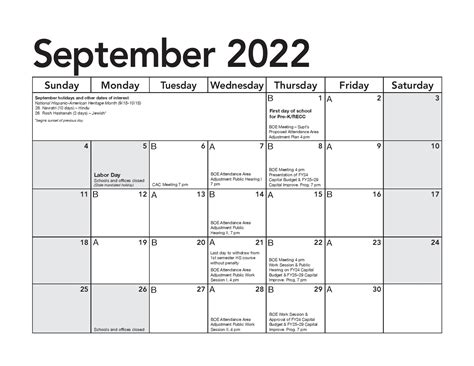 Howard County Calendar