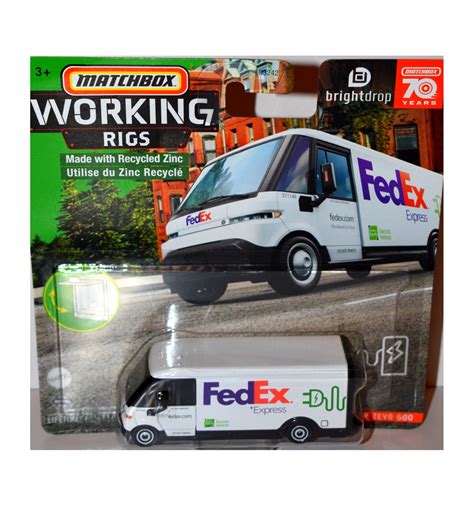 Matchbox Working Rigs - GM Brightdrop Zevo 600 EV Fedex Delivery Truck ...