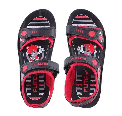 Buy Black FLITE Sandals for Kids PUK 08 Online at best Price – Relaxo ...