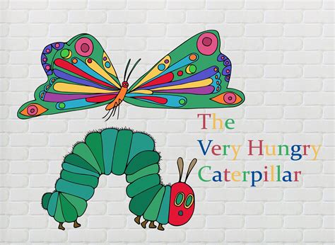 Very Hungry Caterpillar Butterfly Clipart