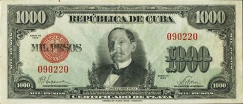 BILLETES CUBANOS DE MÁS ALTA DENOMINACIÓN DE ALGUNAS ÉPOCAS. Una ...