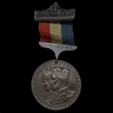 1911 George V Rhondda Urban District Council Coronation Bronze Medal