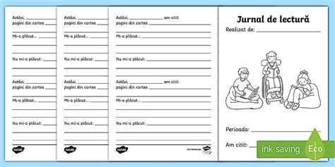 Editable Jurnal de lectură - Broșură (teacher made)