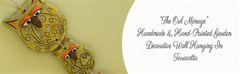ExclusiveLane Owl Handmade & Hand-Painted Garden Decorative Wall ...