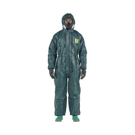 Ansell ALPHATEC TAPED HOODED SOCK GLOVED COVERALL, 6 G40T125 | Zoro