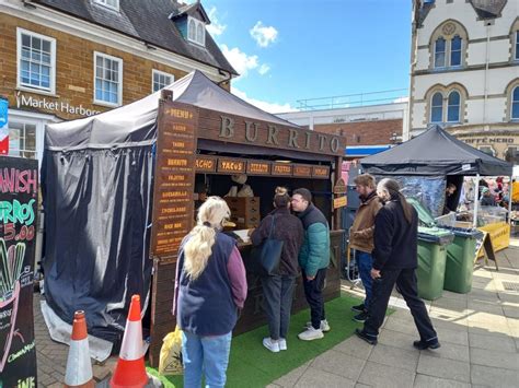 Market Harborough March Market , The Square, Market Harborough, March 1 ...