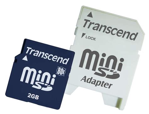 New Transcend 256MB - 2GB MiniSD memory cards - What Digital Camera