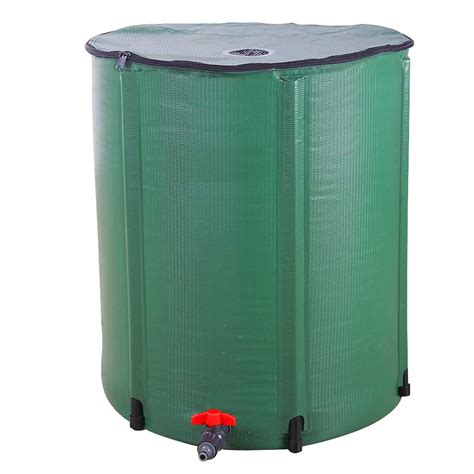 Buy Collapsible Rain Barrel with Spigots, Foldable Rainwater Barrel ...