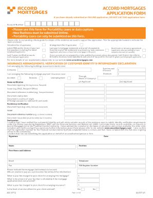Accord Mortgages Application Form - Fill and Sign Printable Template Online