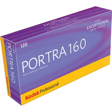 Kodak Portra 160 Color Negative Film, ISO 160, Size 120, Pack of 5 ...