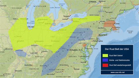 Map of Rust Belt 的图像结果