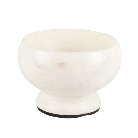 Buy NikkisPride Handmade Marble White Fruit Bowl Pedestal Bowl Snacks ...