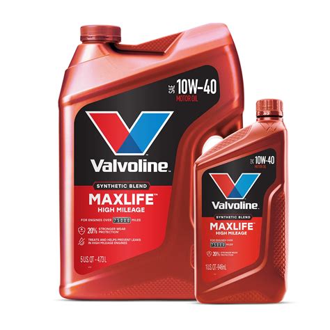 MaxLife High Mileage Synthetic Blend Motor Oil SAE 10W-40 - Valvoline™ Global