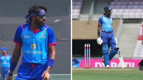 DY Patil T20 Cup: Reliance 1 Captain Hardik Pandya Picks Up 2 Wickets ...