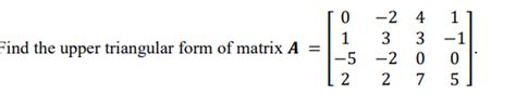 Image result for Triangular Form of Matrix