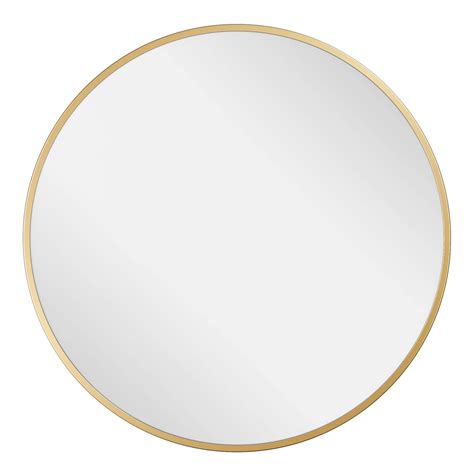 Buy Barnyard Designs 30 inch Gold Round Mirror, Modern Bathroom Mirrors ...