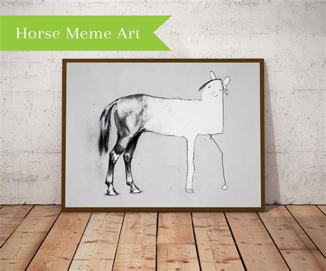 Horse Drawing Meme Art Horse Drawing Art for Artists - Etsy UK