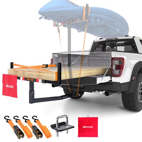 Free Shipping! Mockins Pick Up Truck Hitch Mount Bed Extender - 2 in 1 Adjustable Design | 750 ...