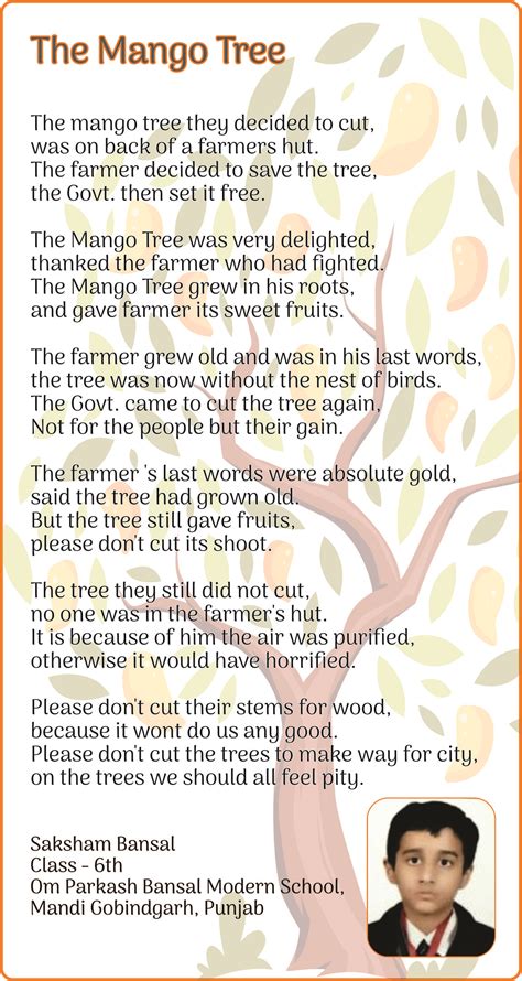 Mango Tree Poem 的图像结果