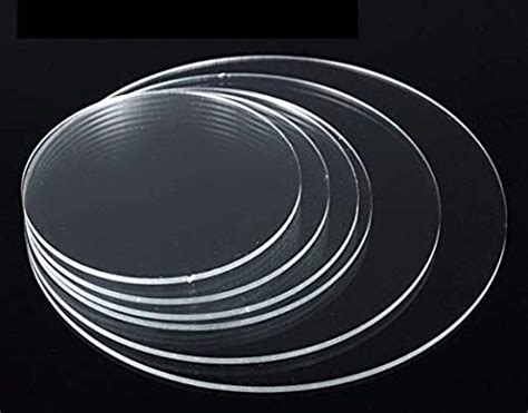 BIGMALL 10 mm Acrylic Sheet Circle Perspex Plexiglass (6 Inch Diameter ...