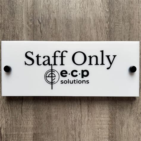 Acrylic and Vinyl Door Sign | Custom Acrylic Door Sign | Office Sign ...