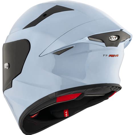 KYT TT Revo Plain Sea Blue Gloss Helmet– Moto Central