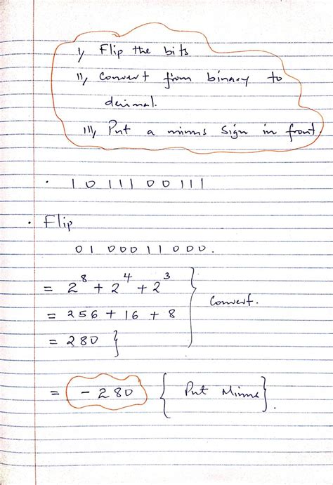 Image result for 1s Complement Problems Using 2 Decimal Number