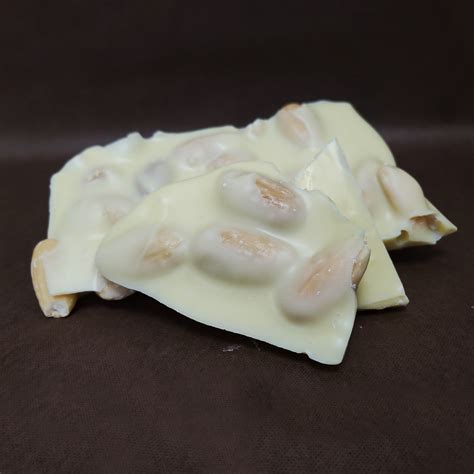 White Chocolate Almond Bark » Annegret's Fine European Chocolates