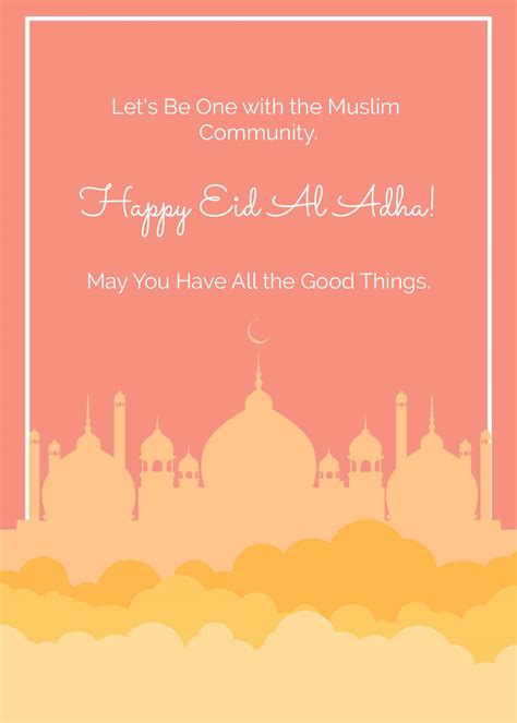Creative Eid Al Adha Card in PSD, Illustrator, Word, Publisher, Google ...
