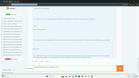 Image result for 0X80070661 Python Error