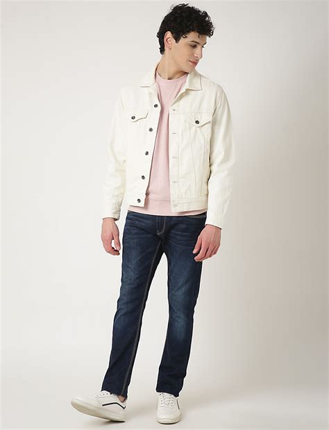 Buy Cotton Mix Plain Spread Collar Denim Jacket at Marks & Spencer