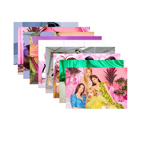 KARTMEN 300 GSM Paper Black Pink Kpop Music Band A6 and A4 Posters ...