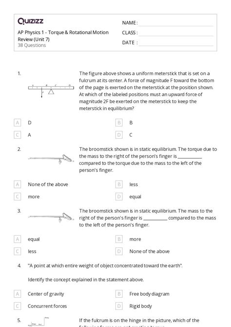 Image result for AP Physics Worksheet