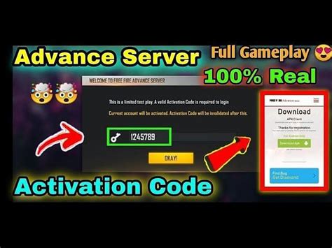 Free Fire Advance Server Activation Code: What it is and how to get it ...