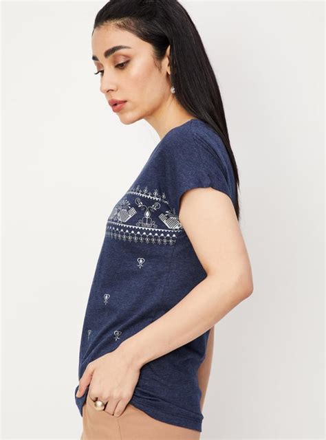 Buy Women Extended Sleeve Graphic T-shirt Online at just Rs. 399.0 ...