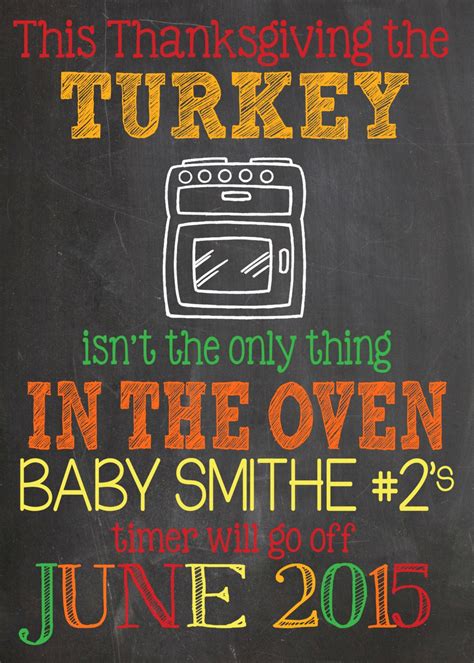 Thanksgiving Pregnancy Announcement by LaLaExpressions on Etsy