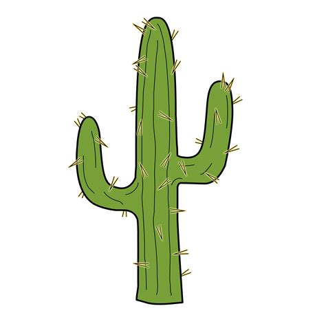 How To Draw A Saguaro Cactus