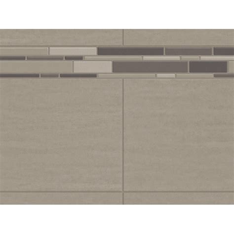MAAX Utile 60-in W x 1.12-in D x 80.88-in H Origin Greige 1 -Piece ...
