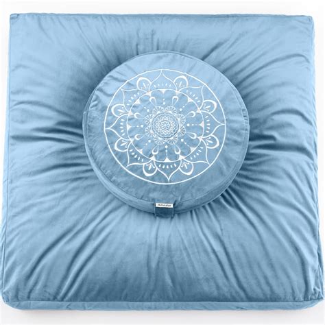 Amazon.com: Hihealer Meditation Cushion - Large Velvet Zafu Floor ...