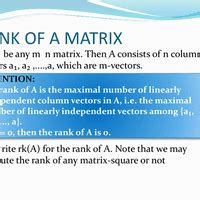 PPT: Rank of a Matrix - CSAT Preparation - UPSC PDF Download