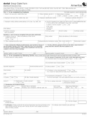 Fillable Online dental Group Claim Form Fax Email Print - pdfFiller