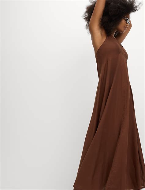 Buy Pure Cotton Strappy V-Neck Midaxi Beach Dress at Marks & Spencer