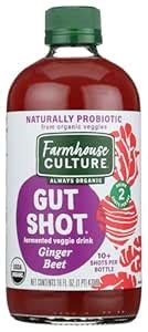 Farmhouse Culture Gut Shot, Ginger Beet, 16 Ounce (Pack of 06) : Amazon ...